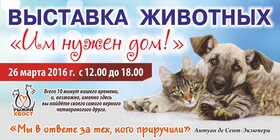 Пятая выставка-раздача животных «Им нужен дом!»